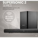 VOLKANOX SUPERSONIC 2 SERIES 2.1 200W SOUNDBAR SYSTEM WITH W VOLK