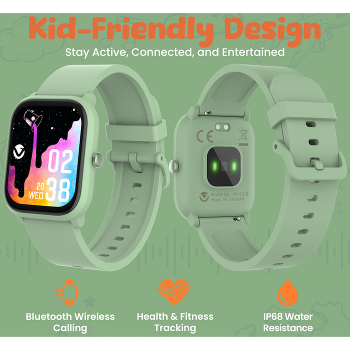 VOLKANO VIVO SERIES KIDS SMARTWATCH - SAGE GREEN VOLK