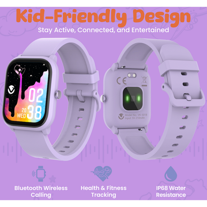 VOLKANO VIVO SERIES KIDS SMART WATCH - LILAC PURPLE VOLK