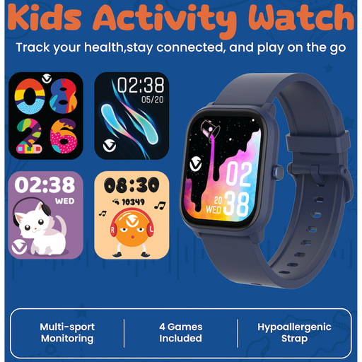 VOLKANO VIVO SERIES KIDS SMART WATCH - DARK BLUE VOLK