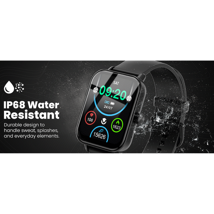 VOLKANO CHROMA SERIES SMARTWATCH WITH BLACK STRAP VOLK