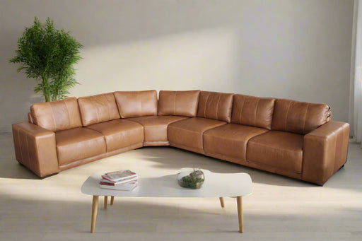 4PCE BONICA MODULAR L/S F/LEATHER EARTHLINE FURNITURE