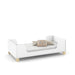 ZUPY MINI BED 1500X700 WHITE/NATURAL MATI