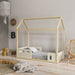 LIV KIDS BED W/WOOD STRUCTURE 1900X900 OFF WHITE/FREIJO MATI