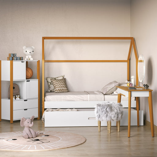 LIV KIDS BED FOR MATT 1900X900 WHITE/FREIJO MATI
