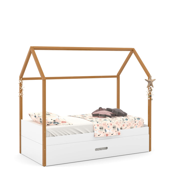 LIV KIDS BED FOR MATT 1900X900 WHITE/FREIJO MATI