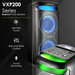 VOLKANOX VXP200 DUAL 6.5" PARTY SPEAKER  - BLACK VOLK
