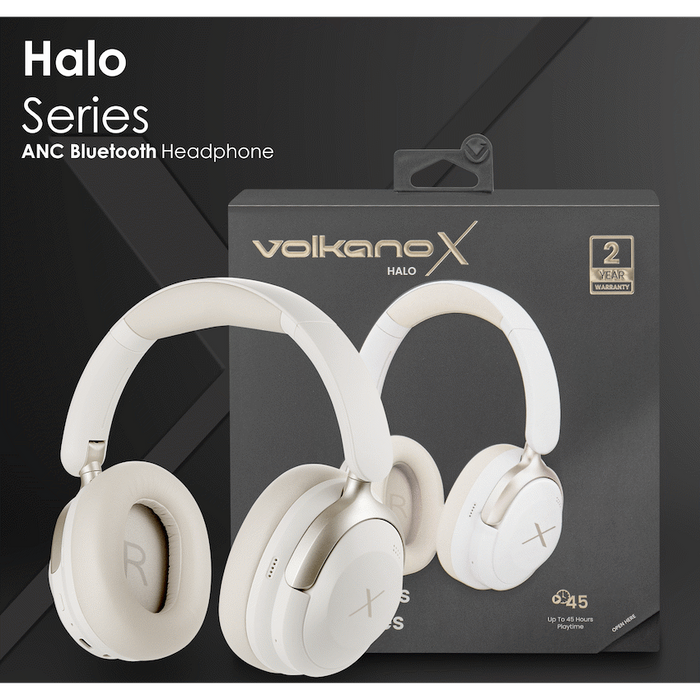 VOLKANOX HALO ANC BLUETOOTH HEADPHONE - NUDE VOLK