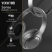 VOLKANOX VXH100 BLUETOOTH HEADPHONES WITH ANC  - BLACK VOLK