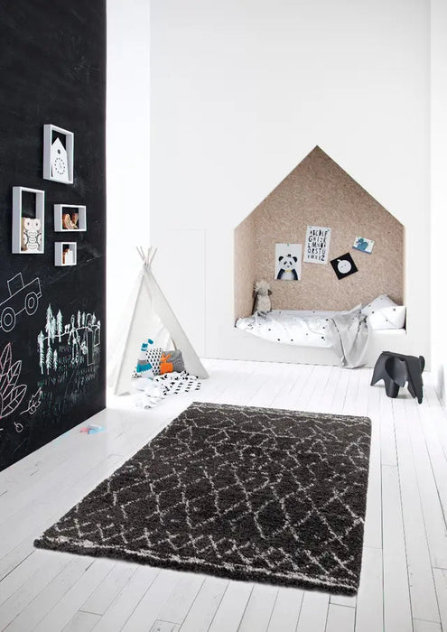 GIPSY RUG 160X230 - BERBE DESIGN BLACK RUGS ORIGINAL