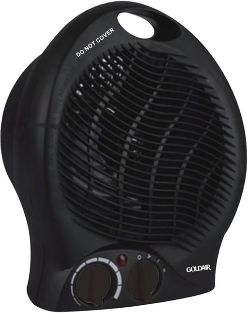 GOLDAIR UPRIGHT FAN HEATER BLACK BARK