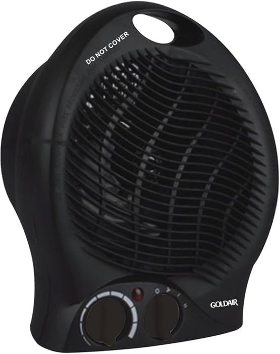 GOLDAIR UPRIGHT FAN HEATER BLACK BARK