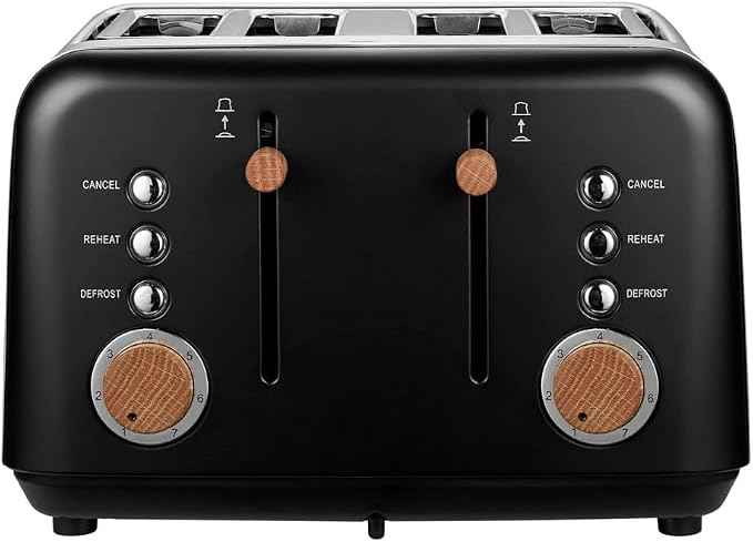 BODEN STARK ANSON COLLECTION 4-SLICE STAINLESS STEEL TOASTER