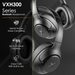 VOLKANOX VXH300 BLUETOOTH HEADPHONES WITH HYBRID ANC - BLACK VOLK