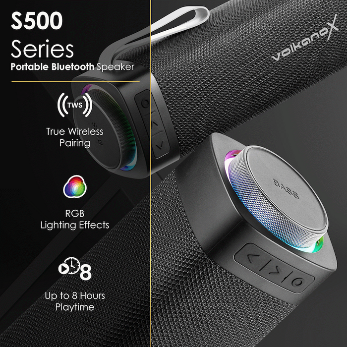 VOLKANOX S500 PORTABLE BLUETOOTH SPEAKER VOLK