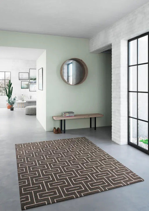 ELLE RUG 160X230 - GEOMETRICAL SQUARE LINE DESIGN RUGS ORIGINAL