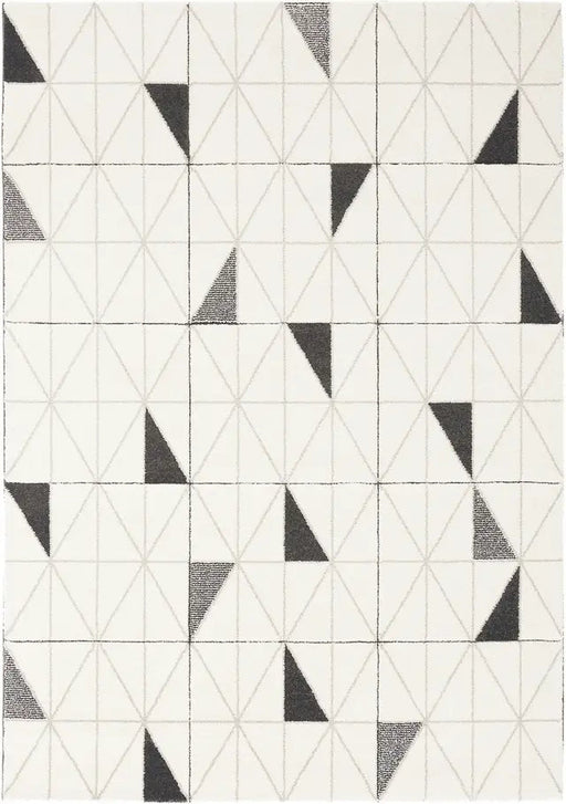 SHUFFLE RUG 160X230 - MODERN TRIANGULAR DESIGN BLK RUGS ORIGINAL