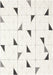 SHUFFLE RUG 160X230 - MODERN TRIANGULAR DESIGN BLK RUGS ORIGINAL