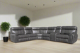 5PCE HUNTER CNR L/S 2ACT - TAURUS CHARCOAL EARTHLINE FURNITURE