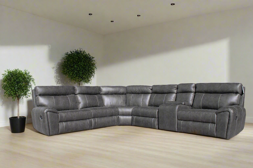 5PCE HUNTER CNR L/S 2ACT - TAURUS CHARCOAL EARTHLINE FURNITURE