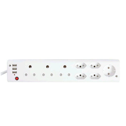 AUSMA 8 WAY MULTIPLUG WITH USB TYPE C BARK