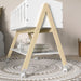 LIV MINI CRIB ON CASTERS WHITE/NATURAL MATI