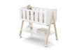 LIV MINI CRIB ON CASTERS WHITE/NATURAL MATI
