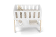 LIV MINI CRIB ON CASTERS WHITE/NATURAL MATI