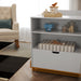 MAX MULTIFUNCTIONAL CRIB WITH SOLID WOOD LEGS WHITE/ECO WOOD MATI