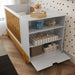 MAX MULTIFUNCTIONAL CRIB WITH SOLID WOOD LEGS WHITE/ECO WOOD MATI