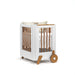 FUN CRIB WITH CASTERS WHITE/ECO WOOD (FOR MATT 1300X700MM) MATI