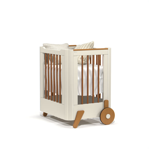 FUN CRIB WITH CASTERS OFF WHITE/ECO WOOD (FOR MATT 1300X700M MATI