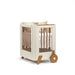 FUN CRIB WITH CASTERS OFF WHITE/ECO WOOD (FOR MATT 1300X700M MATI