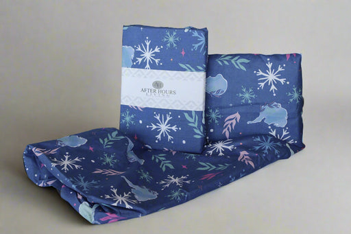 91CM SNOW FLAKES & FLOWERS KIDDIES BEDDING SET JENOVIC INVESTMENTS CC