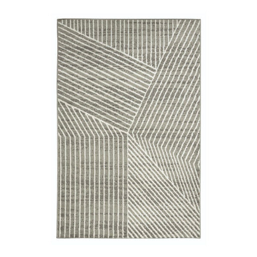 NORWAY RUG 160X235CM BROWN AND WHITE STRIPES MUFL