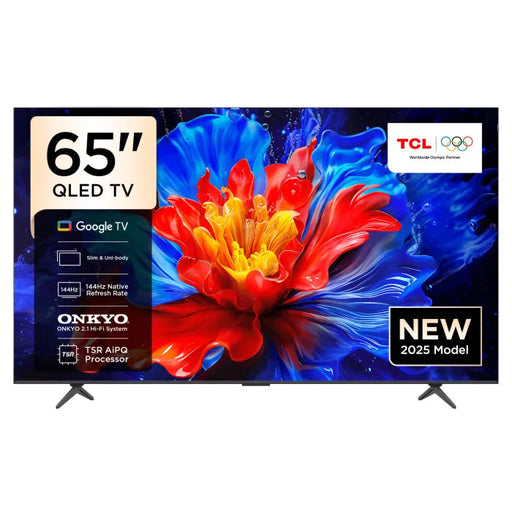 TCL 65" 4K PREMIUM QLED, GOOGLE TV, 144HZ TCLL