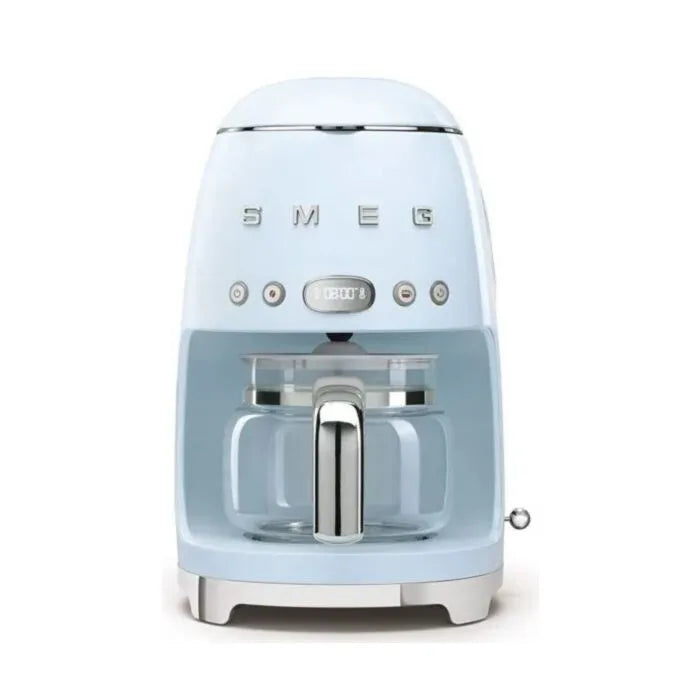 Smeg retro coffee machine pastel blue 10 cup