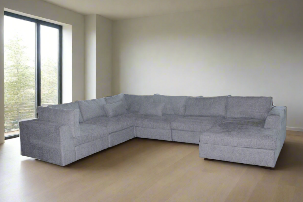 6PCE ASHBY MODULAR SUITE - BERMUDA SHARK EARTHLINE FURNITURE