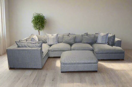 6PCE BARBADOS LOUNGE SUITE - GROUNDED CHARCOAL FABRIC