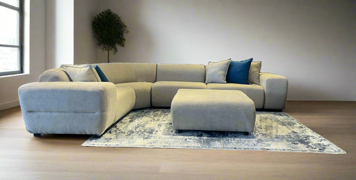 6 piece PEARL Modular corner lounge suite in a durable fabric