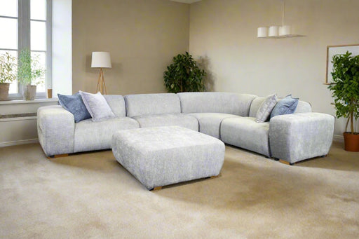 6 piece  PEARL Modular corner lounge suite in a durable fabric