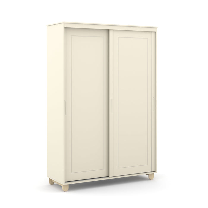ZUPY 2 DOOR SLIDING WARDROBE (INSIDE 3 DRAWERS) OFF WHITE/NA MATI