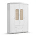 PROVENCE WARDROBE 4 DOORS  2 DRAWERS WITH RATTAN MATI