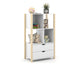 LIV KIDS CABINET WITH TWO DRAWERS WHITE/NATURAL MATI