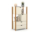LIV KIDS CABINET WITH TWO DRAWERS OFF WHITE/FREIJO MATI