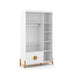 TESS 3 DOOR WARDROBE, 2 DRAWERS WHITE/ECO WOOD MATI