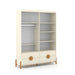 TESS 4 DOOR, 4 DRAWER  WARDROBE OFF WHITE/ECO WOOD MATI