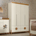 TESS 4 DOOR, 4 DRAWER  WARDROBE OFF WHITE/FREIJO/ECO WOOD MATI