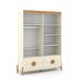 TESS 4 DOOR, 4 DRAWER  WARDROBE OFF WHITE/FREIJO/ECO WOOD MATI