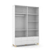ZUPY 4 DOOR, 4 DRAWER WARDROBE WHITE/NATURAL MATI